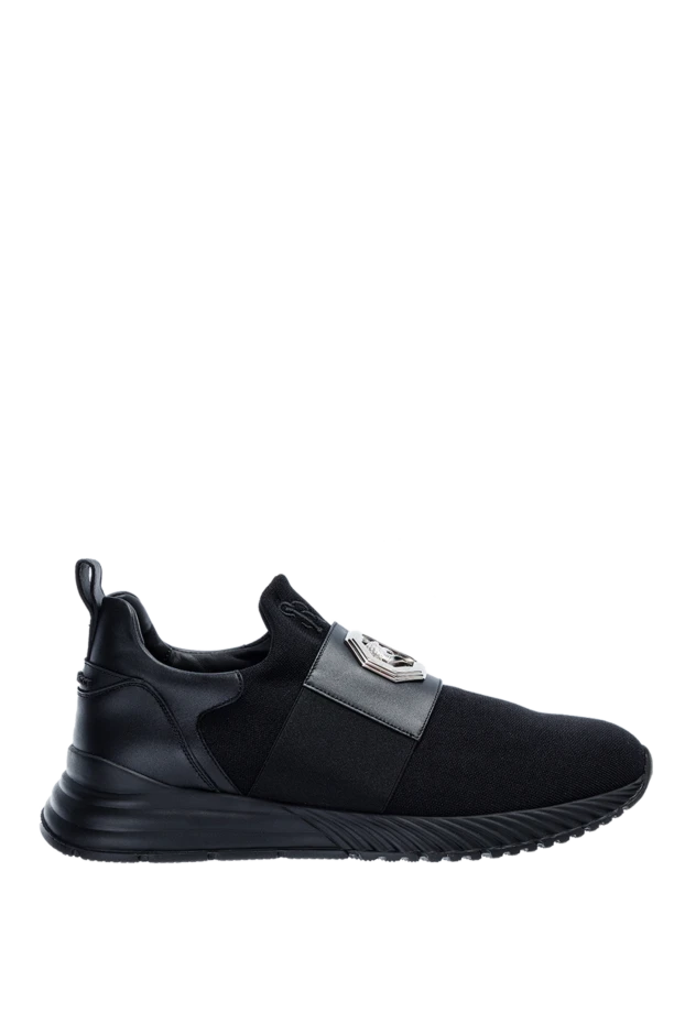 Ерлерге арналған қара полиэстерден жасалған кроссовкалар - фото 1