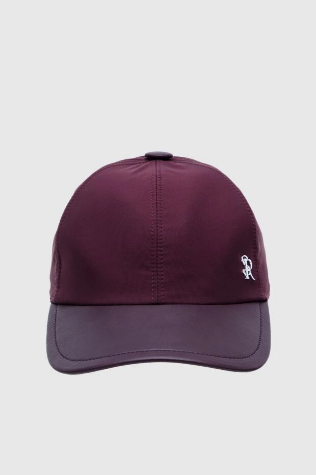 Stefano Ricci кепка из шелка красная мужская 156898 - фото 1