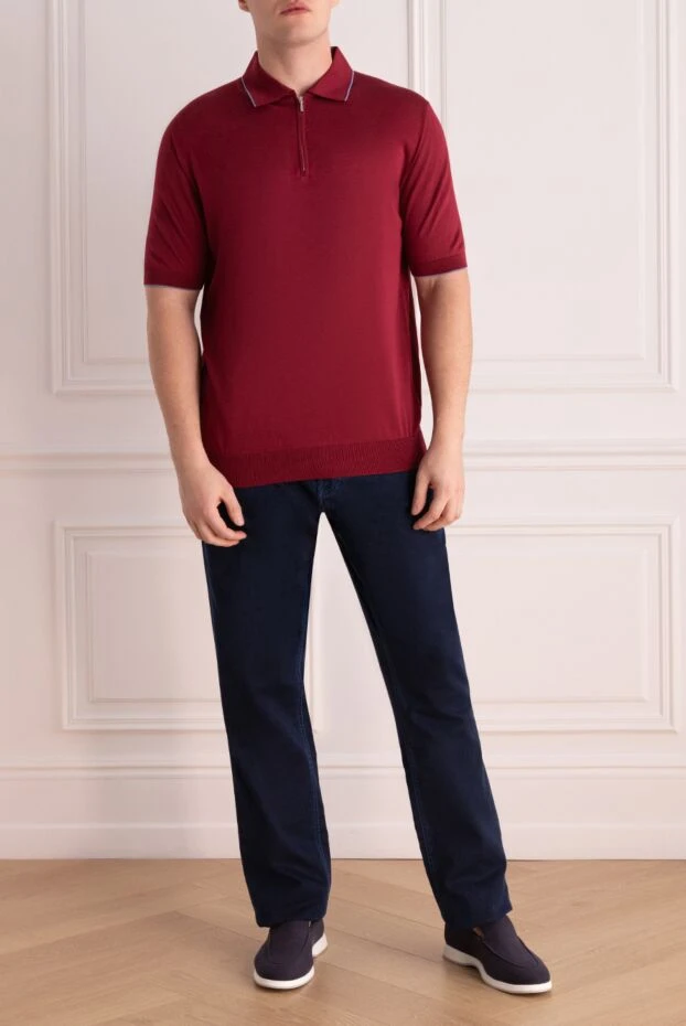 Stefano Ricci джинсы из хлопка с полиамидом синие мужские 156966 - фото 2