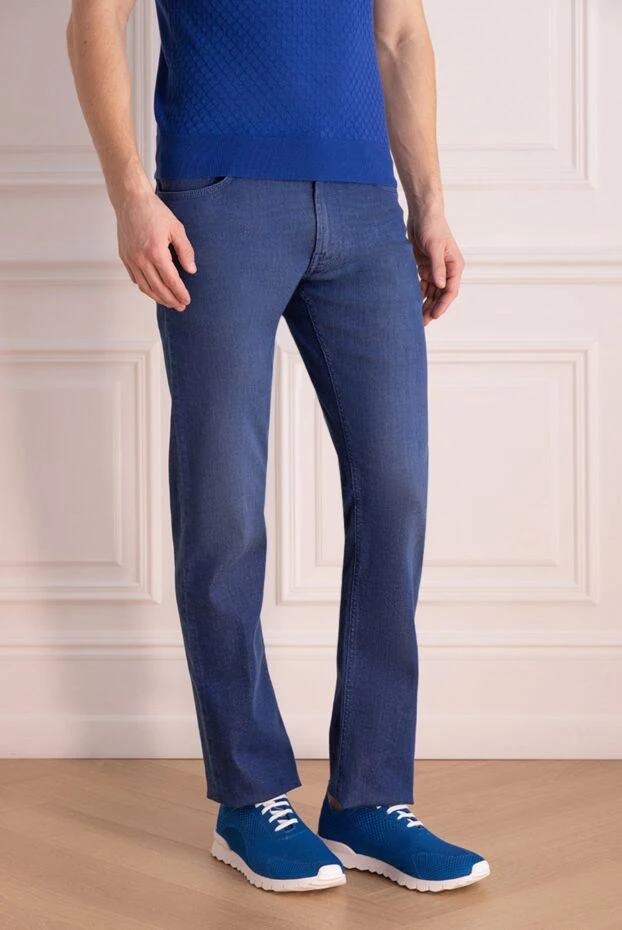 Stefano Ricci джинсы из мягкой хлопковой ткани с эластичным эффектом 156970 - фото 3