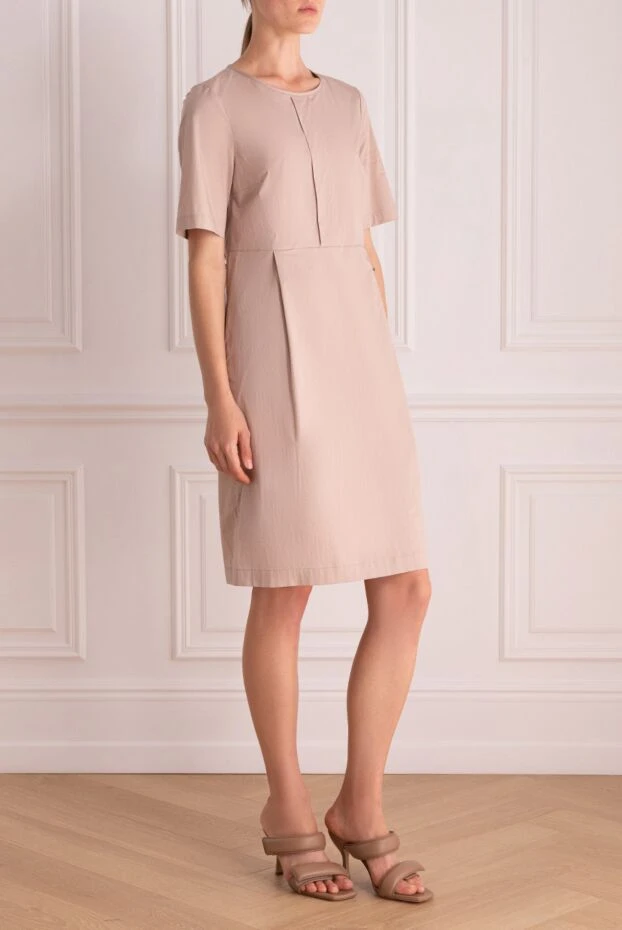 Peserico платье-футляр розовое с короткими рукавами женское 157061 - фото 3