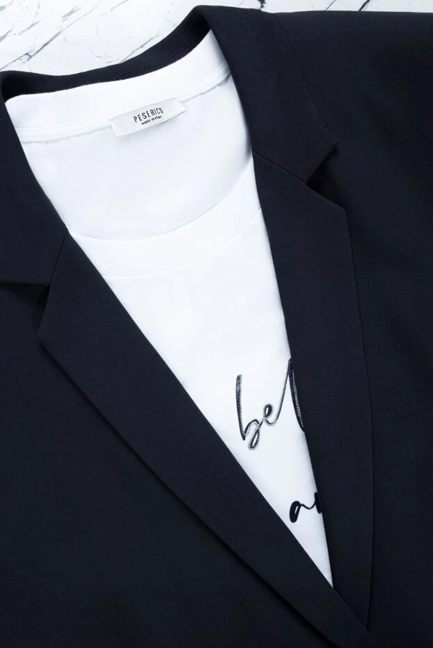 Peserico жакет из вискозы и эластана синий женский 157130 - фото 2