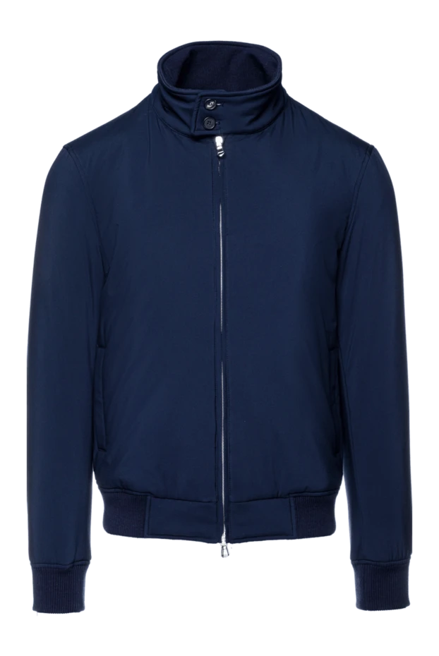 Cesare di Napoli man blue polyester jacket for men купить с ценами и фото 157153 - photo 1