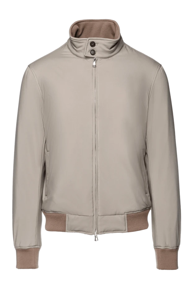 Cesare di Napoli man beige polyester jacket for men купить с ценами и фото 157154 - photo 1