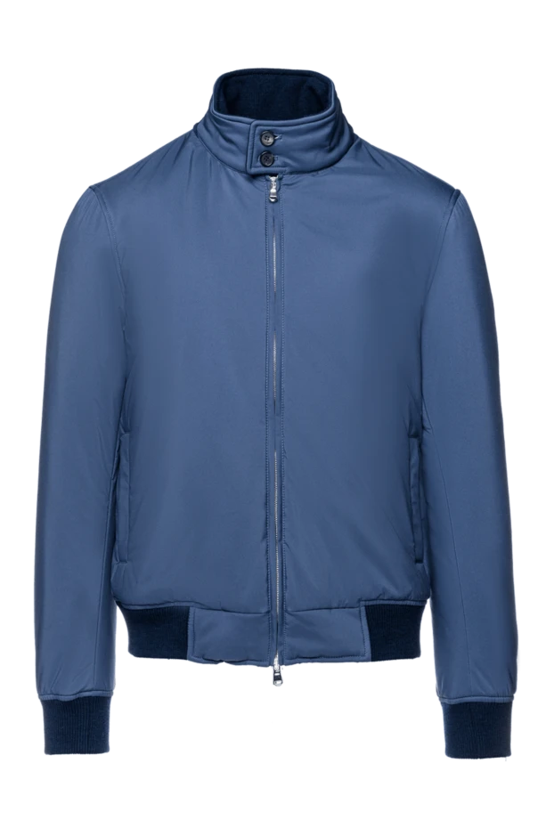 Cesare di Napoli man blue polyester jacket for men купить с ценами и фото 157155 - photo 1