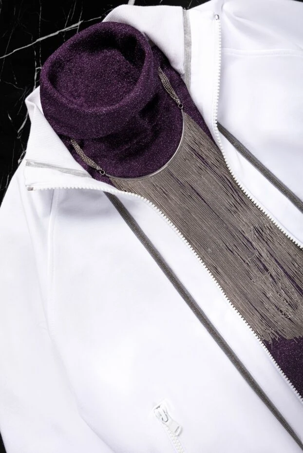 Brunello Cucinelli women's top made of viscose and polyester purple 157173 - photo 2