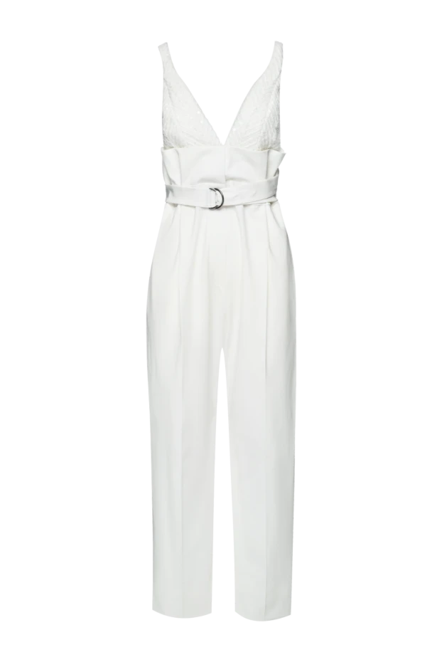 Brunello Cucinelli woman white women's overalls купить с ценами и фото 157184 - photo 1