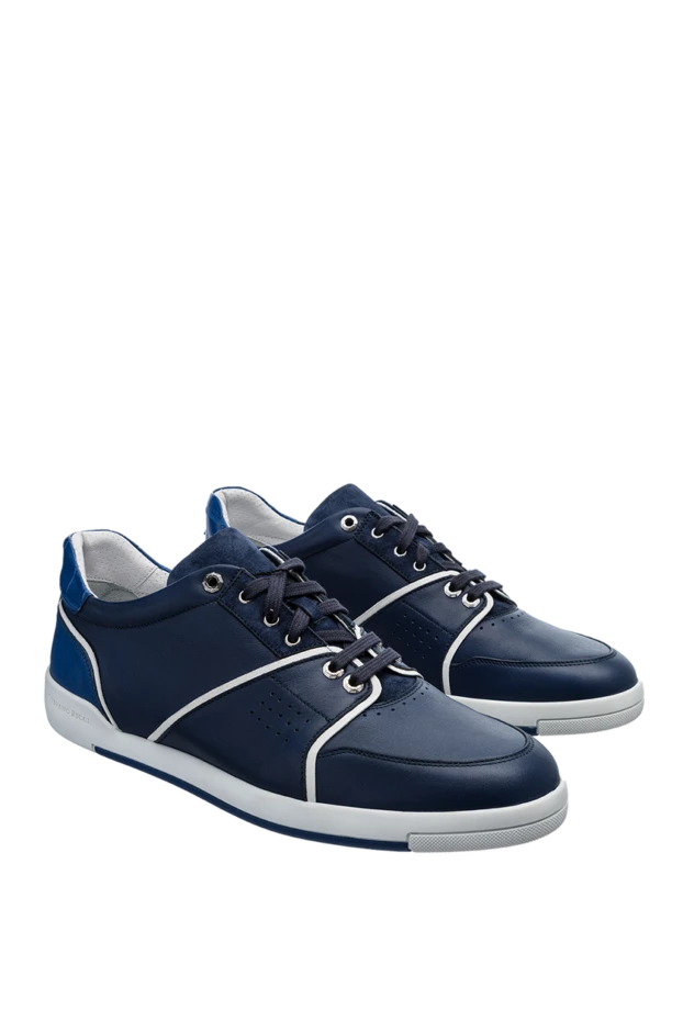 Stefano Ricci кроссовки с контрастной отделкой из кожи и кожи крокодила 157218 - фото 3