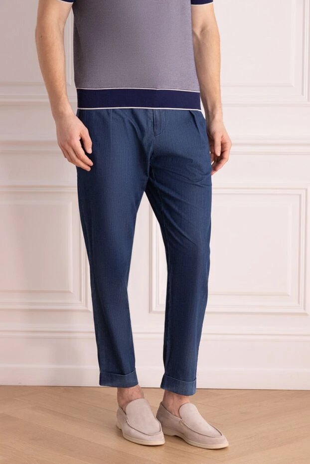 Kiton тік аяқты мақта джинсы шалбар
 157237 - фото 3