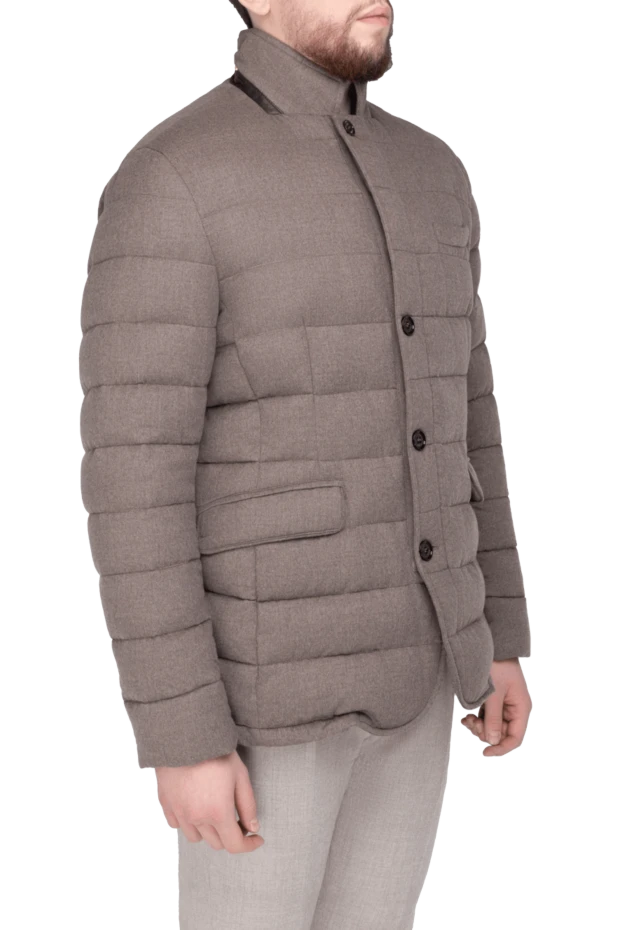 Moorer man down jacket men's wool and cashmere blue 169779 - photo 3