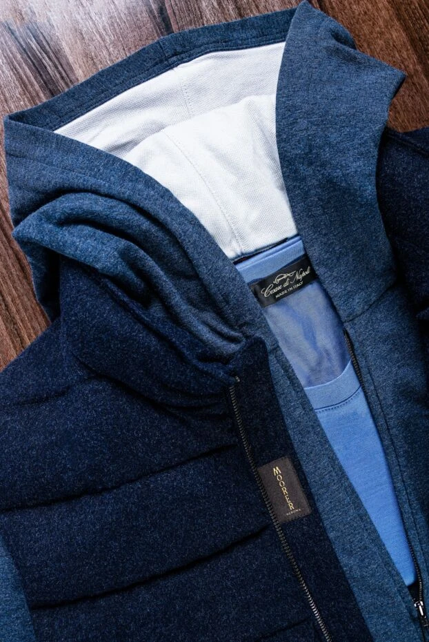 Moorer жилет кашемировый на пуху fire-il синий мужской 157310 - фото 2