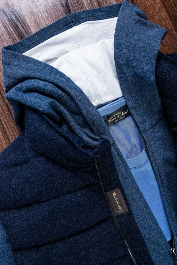 Moorer жилет кашемировый на пуху fire-il синий мужской 157310 - фото 3