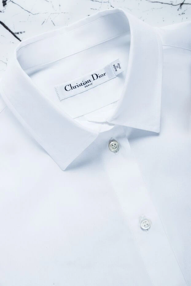 Блуза женская хлопковая без рукавов с логотипом белая - фото 2