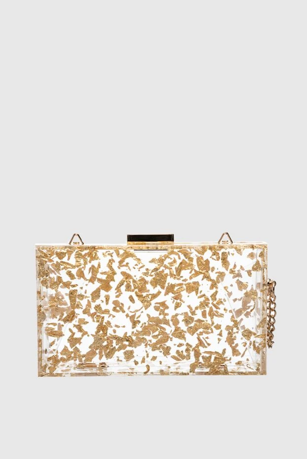 Olga Berg woman golden polyamide clutch for women купить с ценами и фото 157393 - photo 1