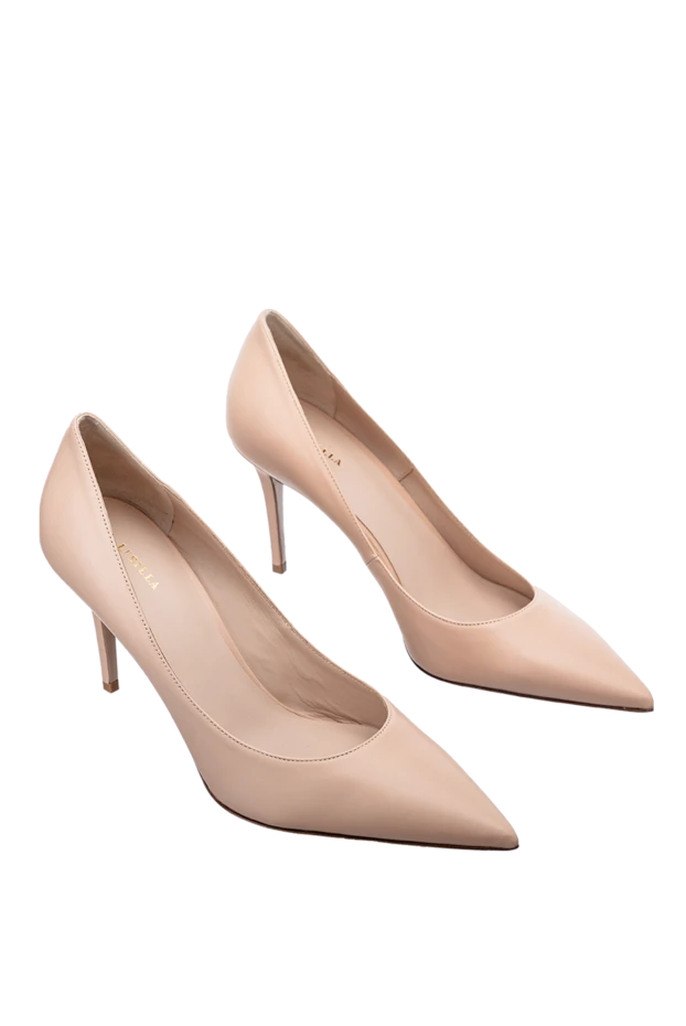 Miu Miu woman women's beige high-heeled shoes made of genuine leather 178355 - photo 3