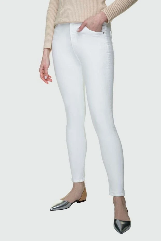 Citizens of Humanity джинсы женские хлопковые белые приталенные 157439 - фото 3