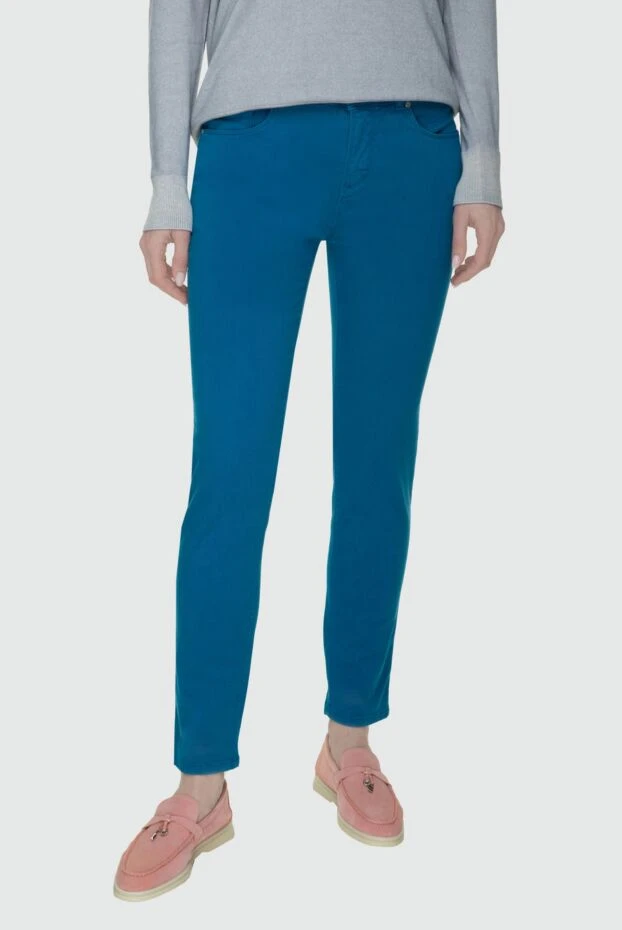 Loro Piana woman blue cotton jeans for women купить с ценами и фото 157454 - photo 2