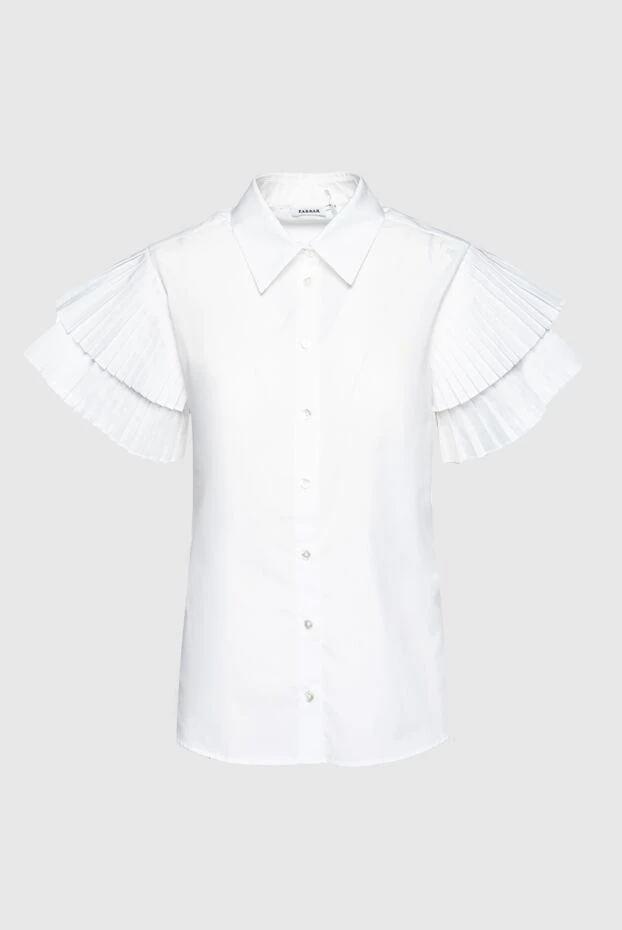 P.A.R.O.S.H. woman white blouse made of polyester and cotton for women купить с ценами и фото 157483 - photo 1