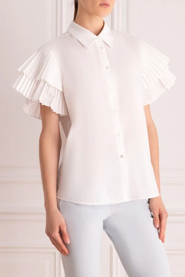 Peserico woman white cotton blouse for women 159612 - photo 3