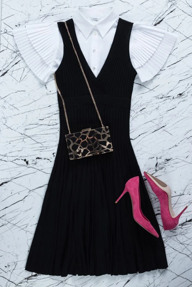 Блуза женская с рюшами на рукавах белая - фото 2