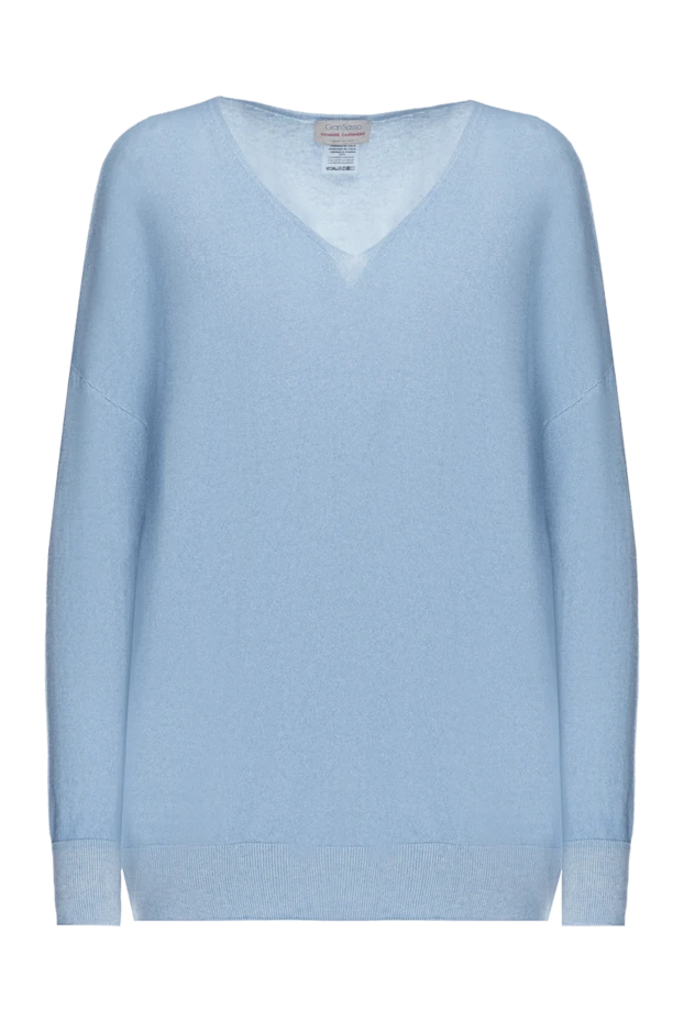 Gran Sasso woman blue cashmere jumper for women купить с ценами и фото 157505 - photo 1