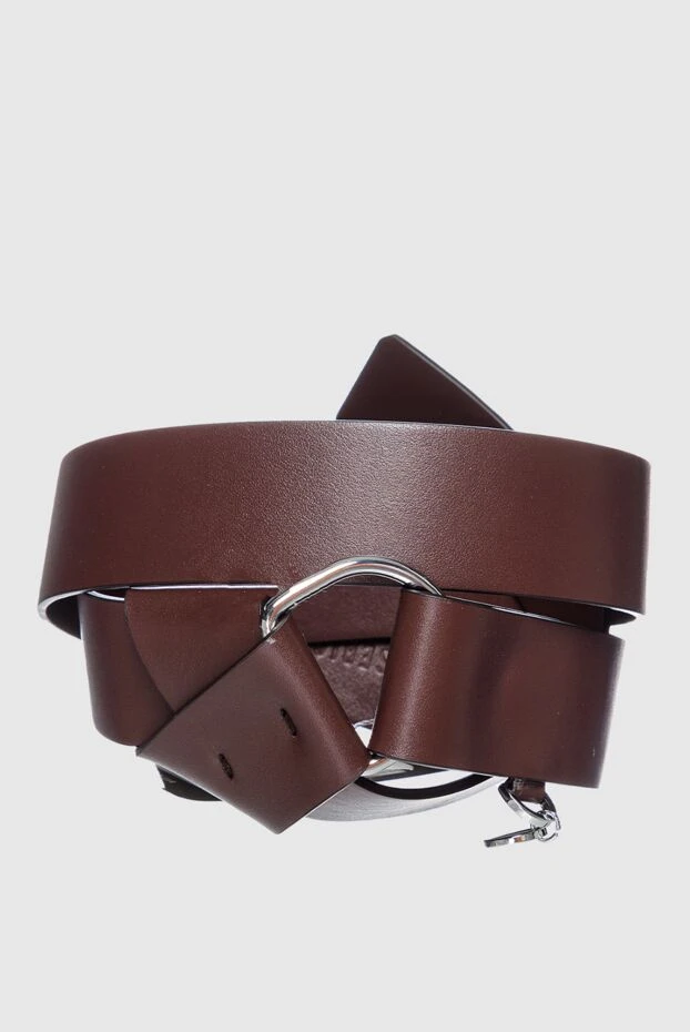 Peserico woman brown leather belt for women купить с ценами и фото 157581 - photo 1