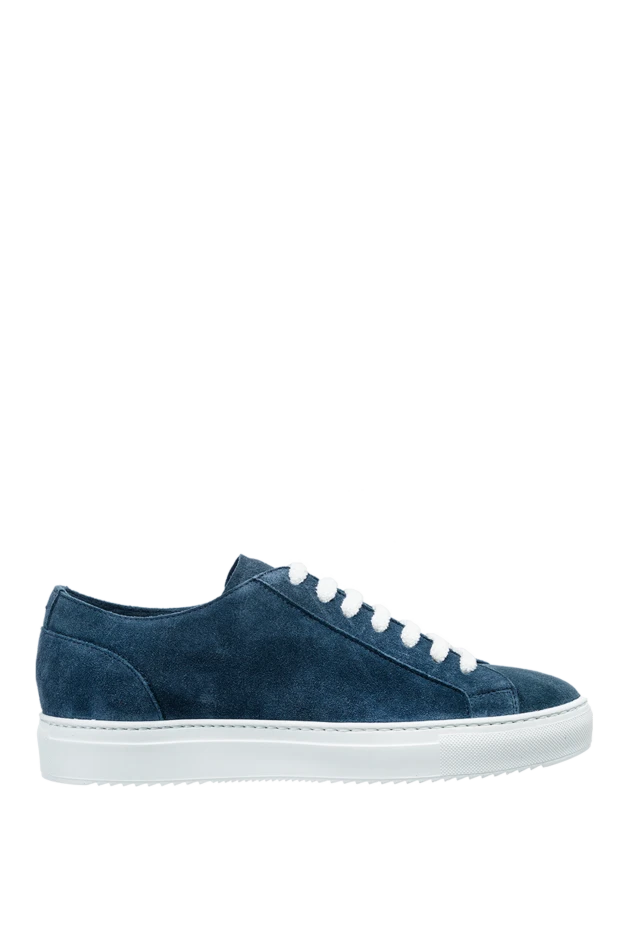 Doucal`s man blue suede sneakers for men купить с ценами и фото 157612 - photo 1