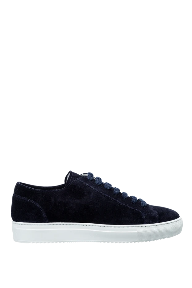 Doucal`s man blue suede sneakers for men купить с ценами и фото 157617 - photo 1