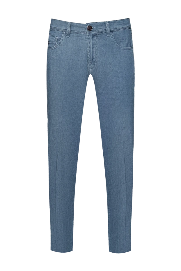 Scissor Scriptor man cotton and polyurethane jeans blue for men купить с ценами и фото 157674 - photo 1