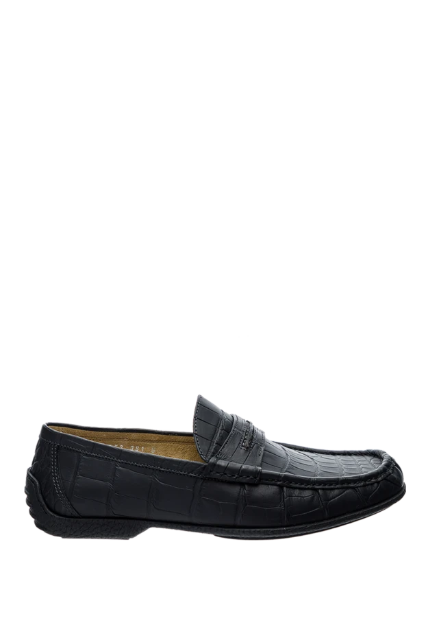 Tardini man black alligator loafers for men купить с ценами и фото 157679 - photo 1