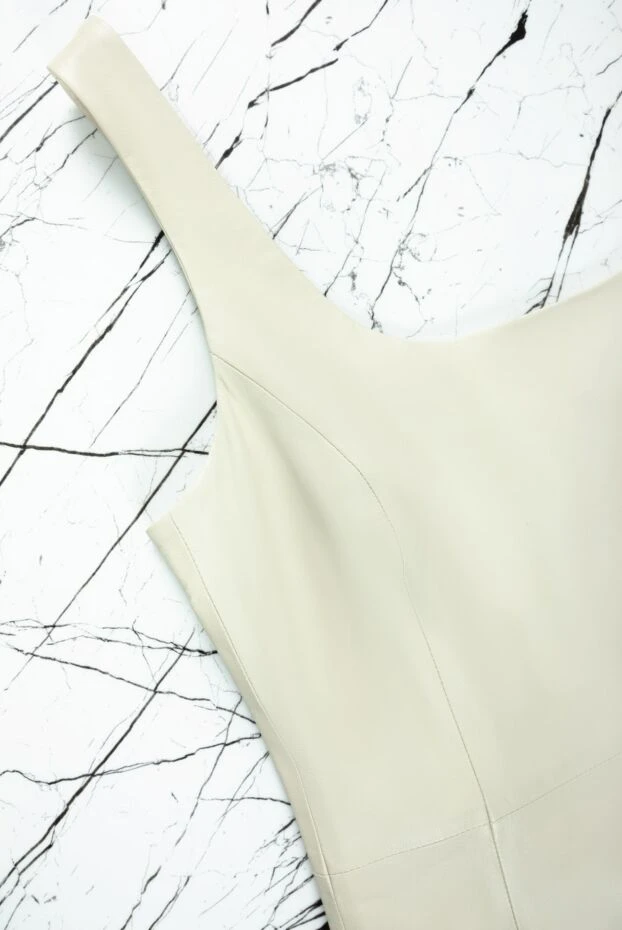 DROMe white leather dress for women 157693 - photo 2