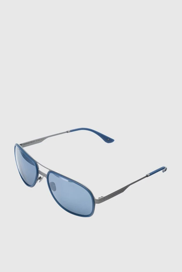 Stefano Ricci очки для защиты от солнца из титана синие мужские 157731 - фото 3
