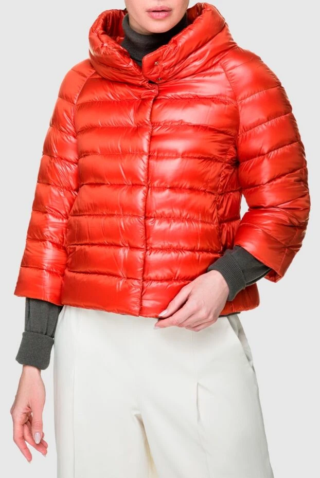 Herno пуховик из полиамида оранжевый женский 157774 - фото 3