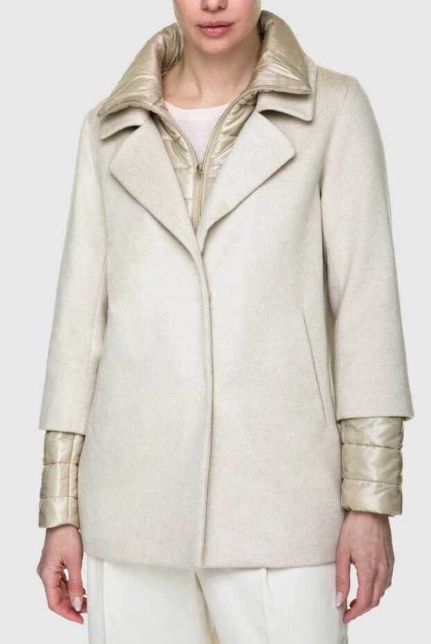 Herno пальто из кашемира и полиамида бежевый женский 157796 - фото 3