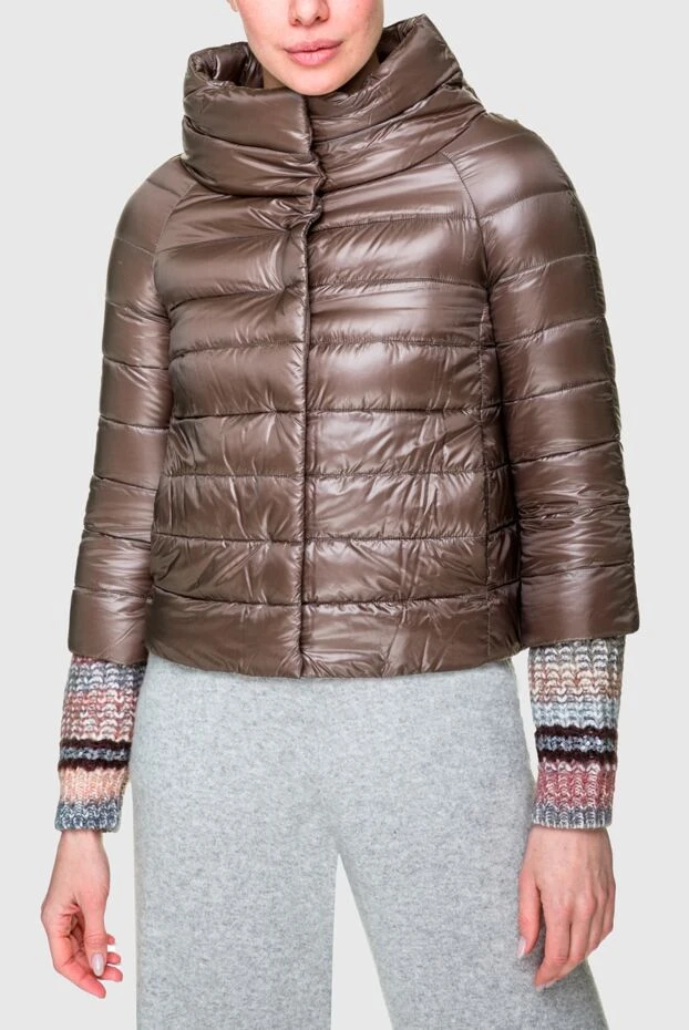 Herno женский пуховик с широким воротником и укороченным кроем
 157803 - фото 3