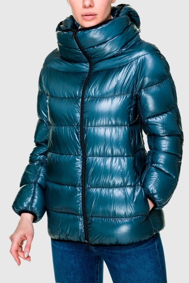Herno стёганый пуховик женский из лёгкого глянцевого нейлона
 157807 - фото 3