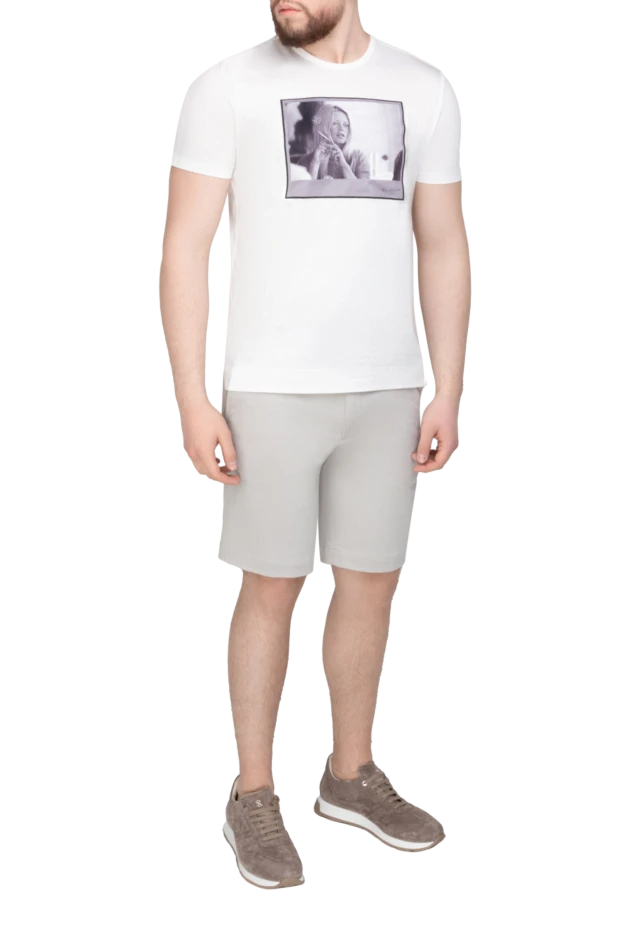 Limitato man white cotton t-shirt for men купить с ценами и фото 157830 - photo 2