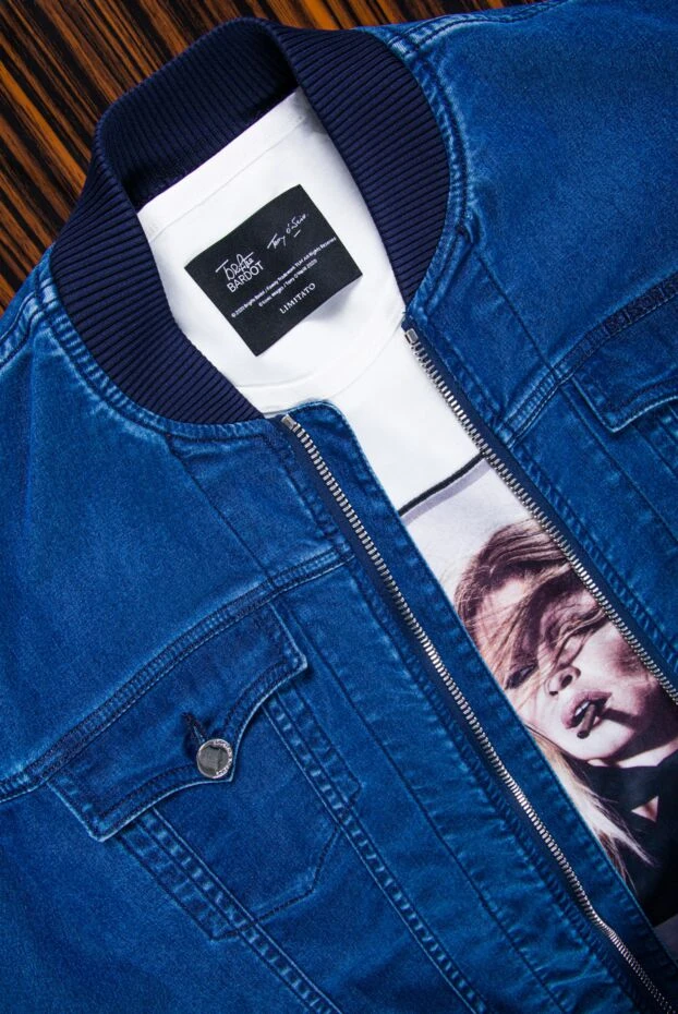 Limitato әйел портреті бар ерлерге арналған ақ мақтадан жасалған жейде
 157837 - фото 3