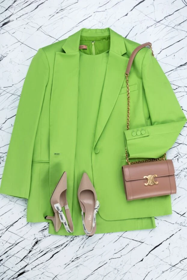 The Andamane платье из хлопка зеленое женское 157854 - фото 2