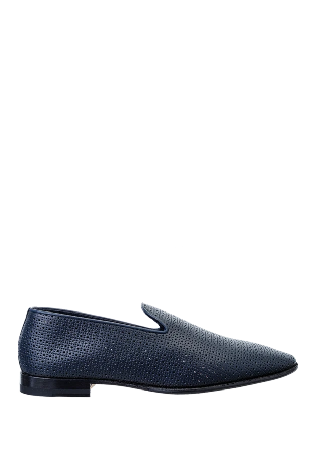 Pellettieri di Parma man blue leather loafers for men купить с ценами и фото 157857 - photo 1