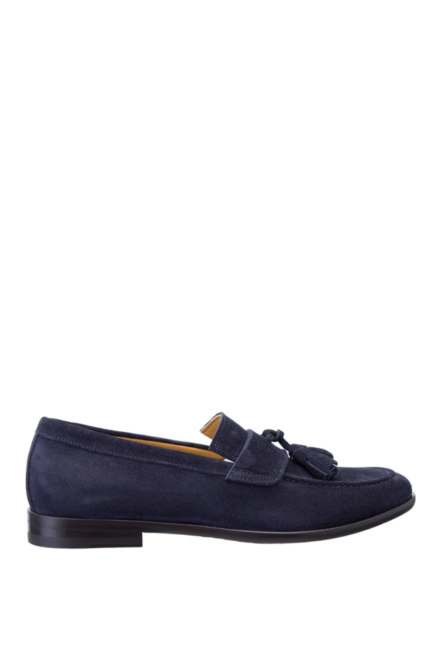 Roberto Morelli man blue suede loafers for men купить с ценами и фото 157885 - photo 1