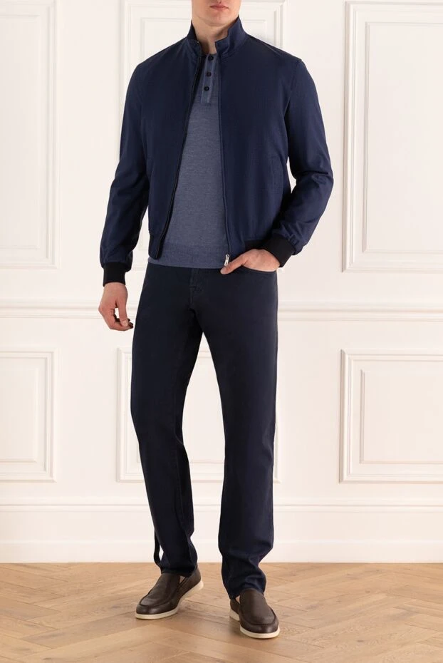 Tombolini man blue wool jacket for men купить с ценами и фото 157929 - photo 2