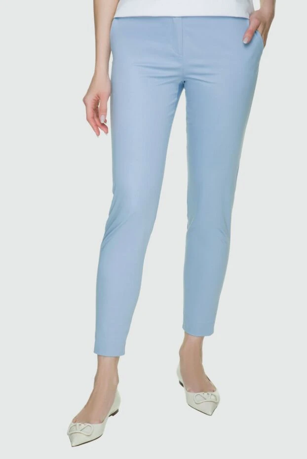 D.Exterior woman blue cotton trousers for women купить с ценами и фото 157960 - photo 2