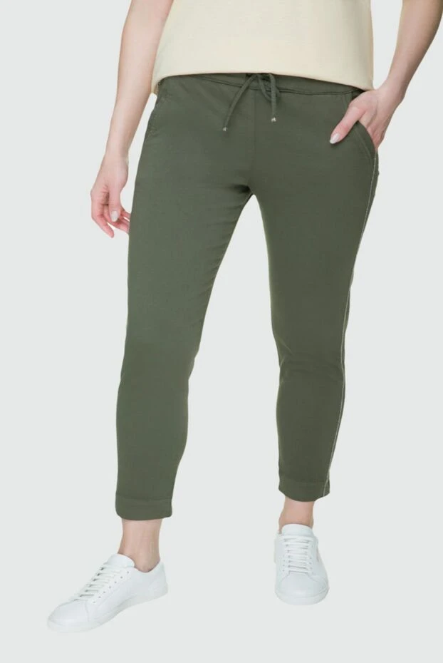 D.Exterior woman green cotton trousers for women купить с ценами и фото 157962 - photo 2