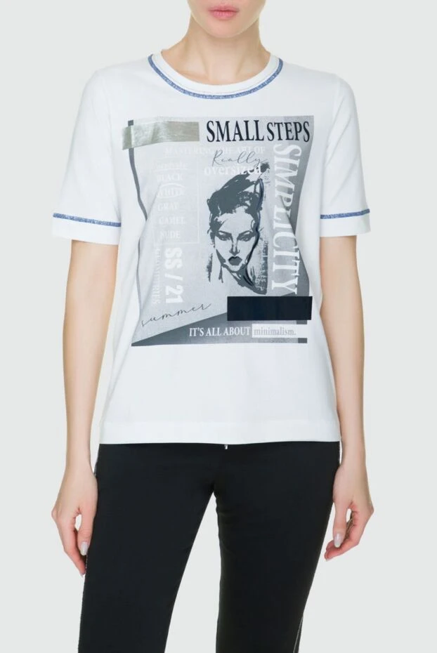 D.Exterior женская футболка белая с многоцветным принтом 157976 - фото 3