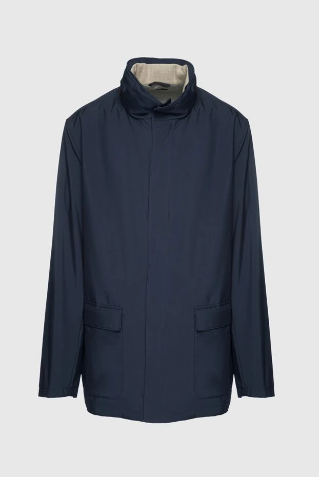 Loro Piana man polyester and cotton jacket blue for men купить с ценами и фото 158021 - photo 1