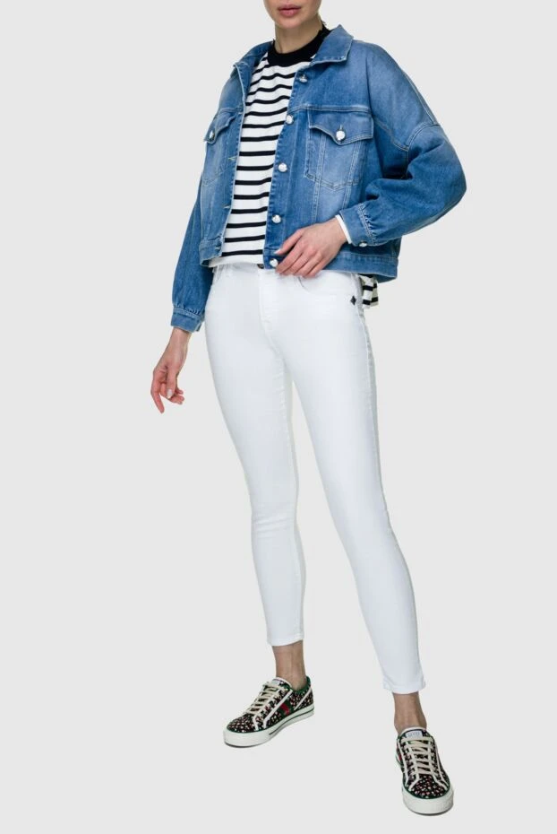 Jacob Cohen woman white jeans for women купить с ценами и фото 158041 - photo 2