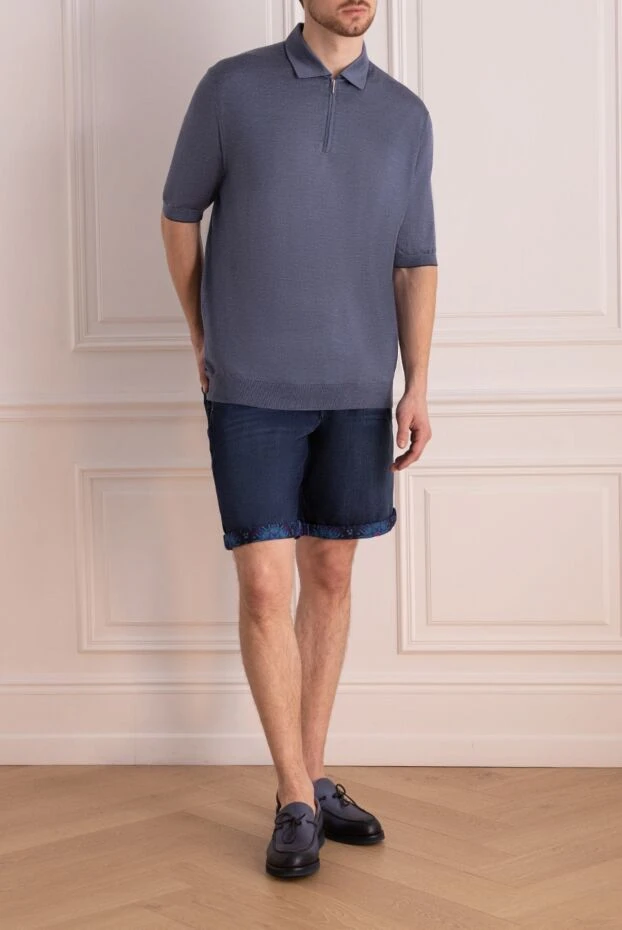 Jacob Cohen man shorts blue for men купить с ценами и фото 158044 - photo 2