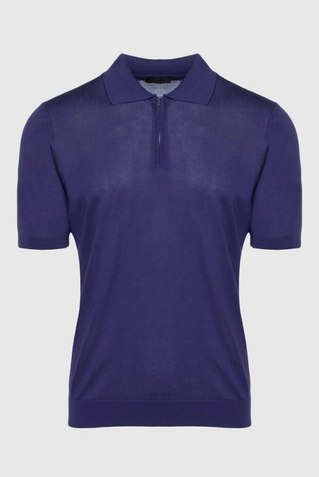 Cesare di Napoli man silk polo purple for men купить с ценами и фото 158062 - photo 1