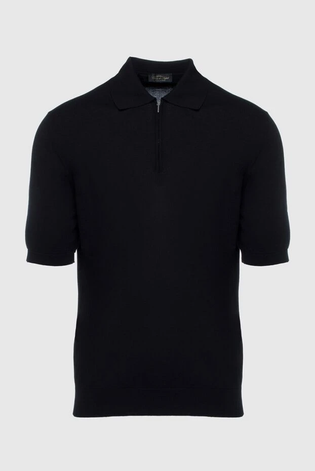 Cesare di Napoli man cotton polo black for men купить с ценами и фото 158082 - photo 1